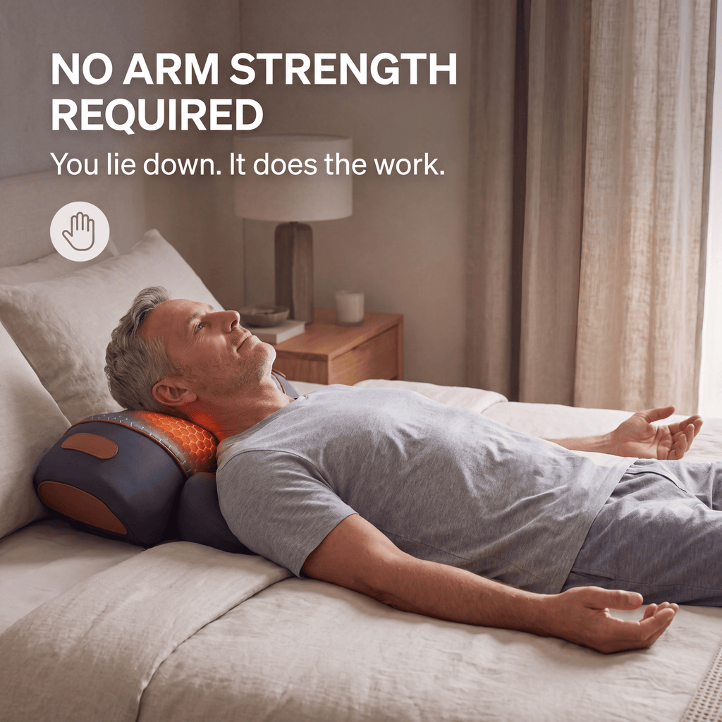 lumorage Reclyne™ 3-in-1 Neck Massager Pillow for neck and shoulders