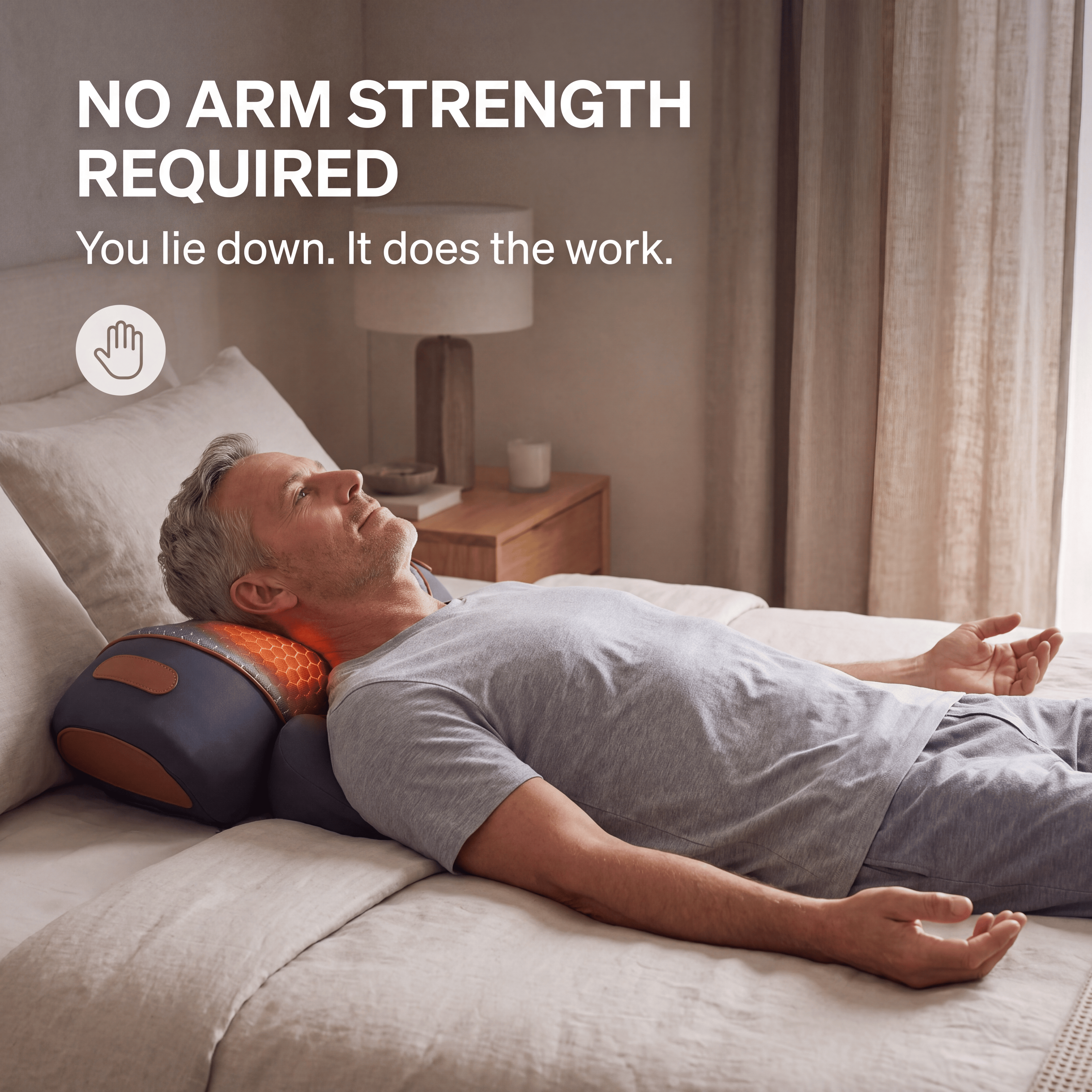 lumorage Reclyne™ 3-in-1 Neck Massager Pillow for neck and shoulders
